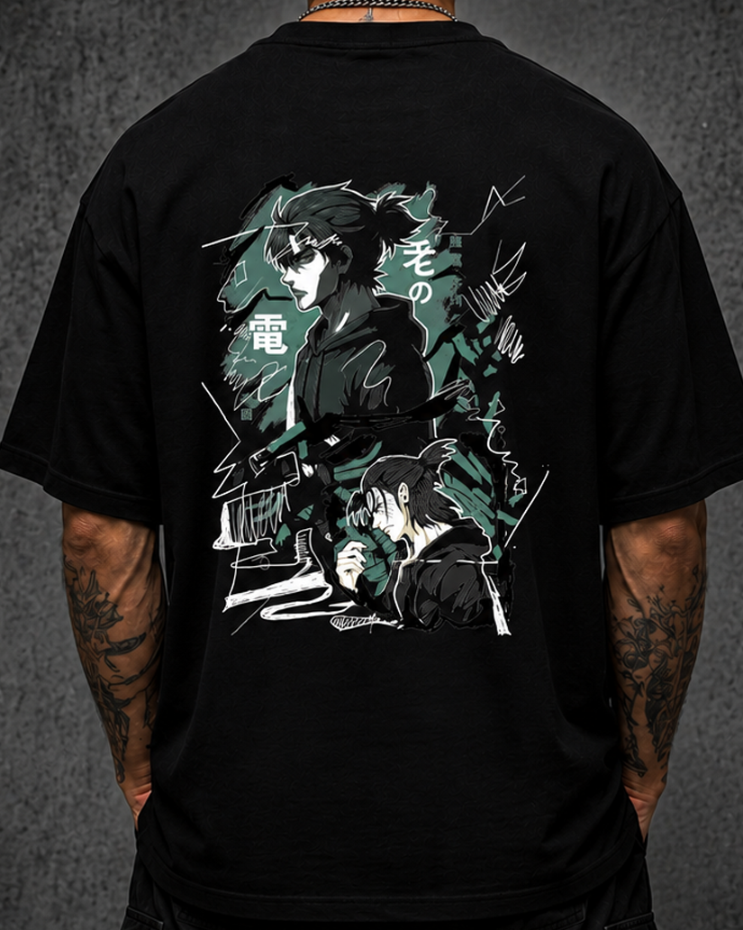 Eren Anime Oversized T-Shirt