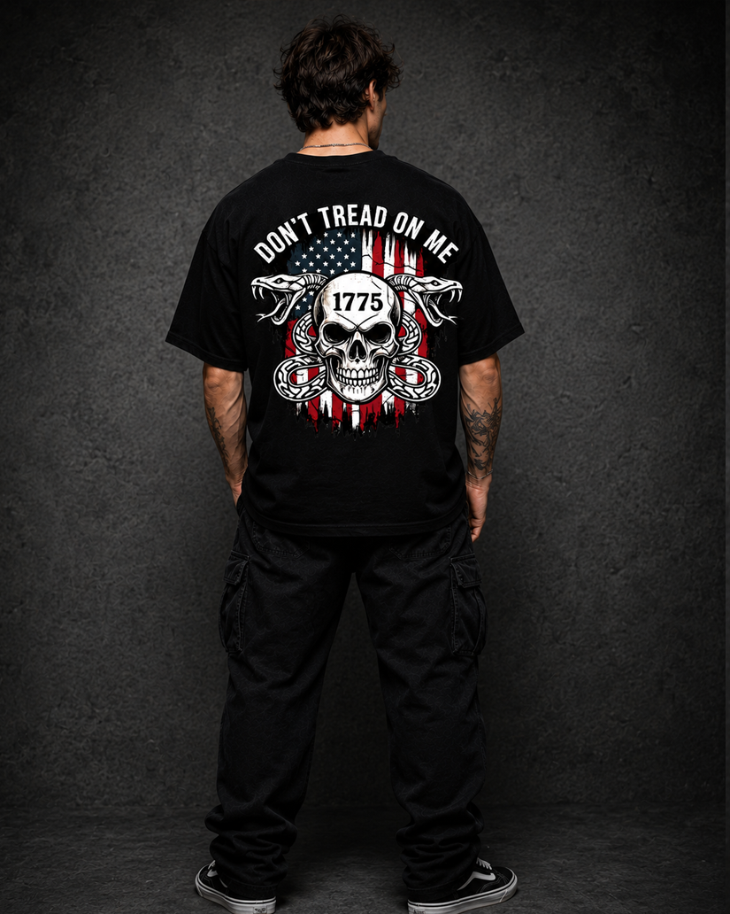 Freedom Skull oversized Tee