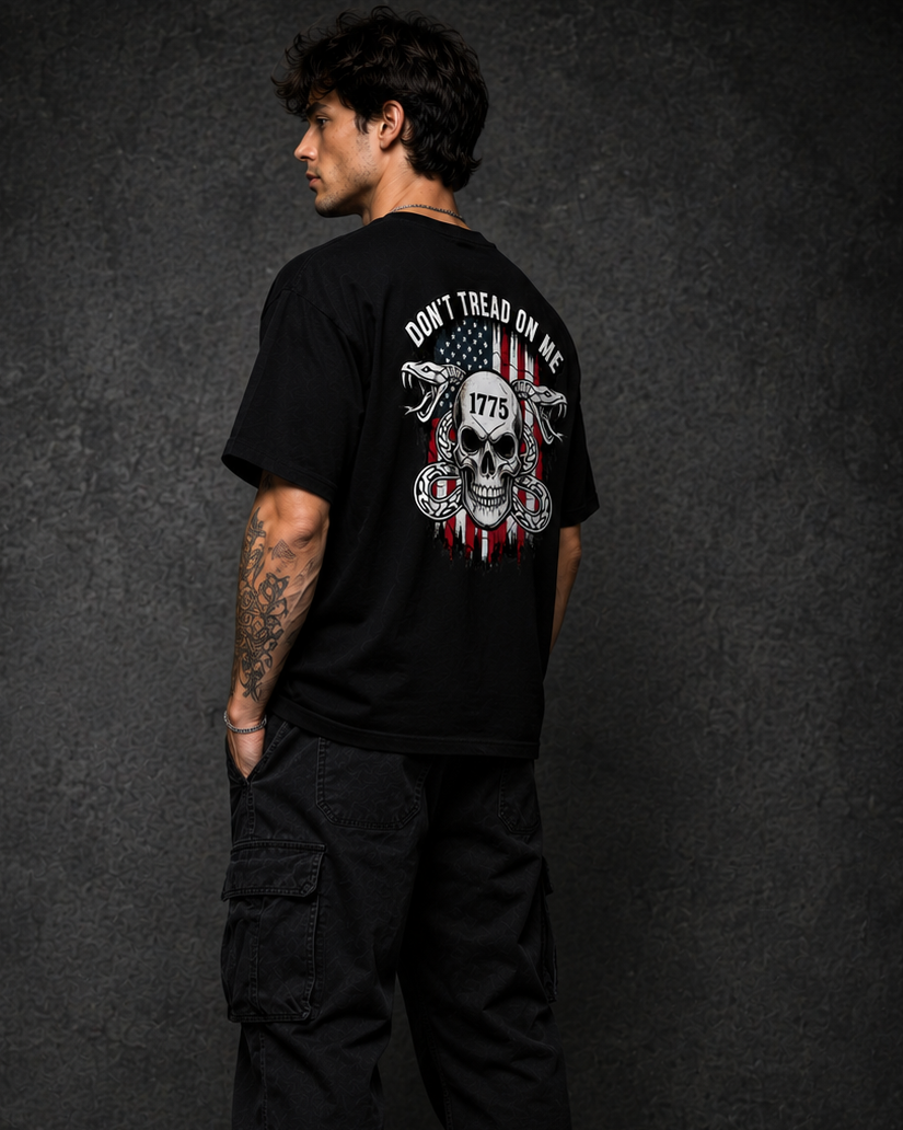 Freedom Skull oversized Tee