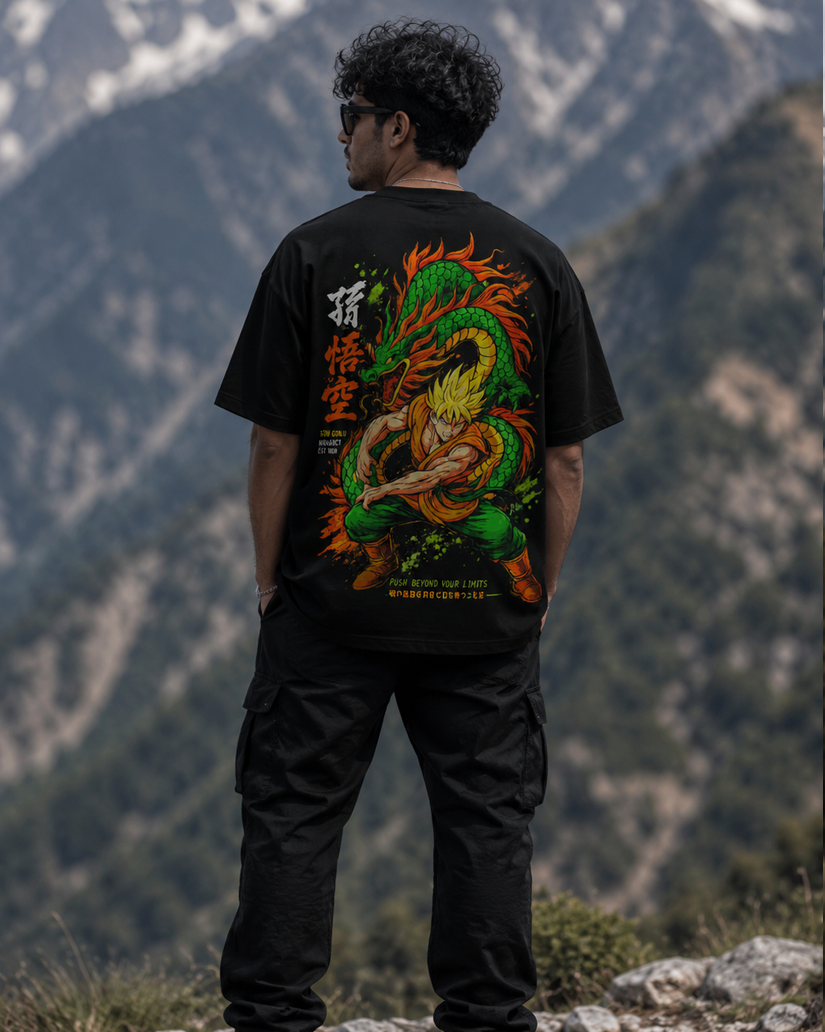 Goku Dragon Oversized T-Shirt