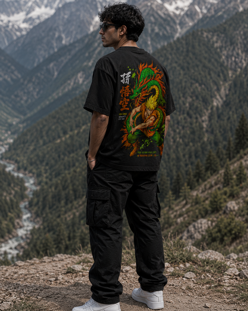 Goku Dragon Oversized T-Shirt