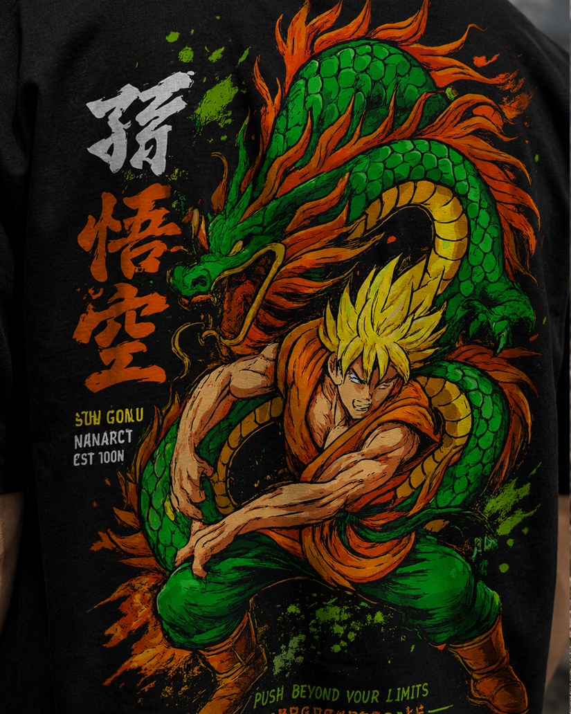 Goku Dragon Oversized T-Shirt