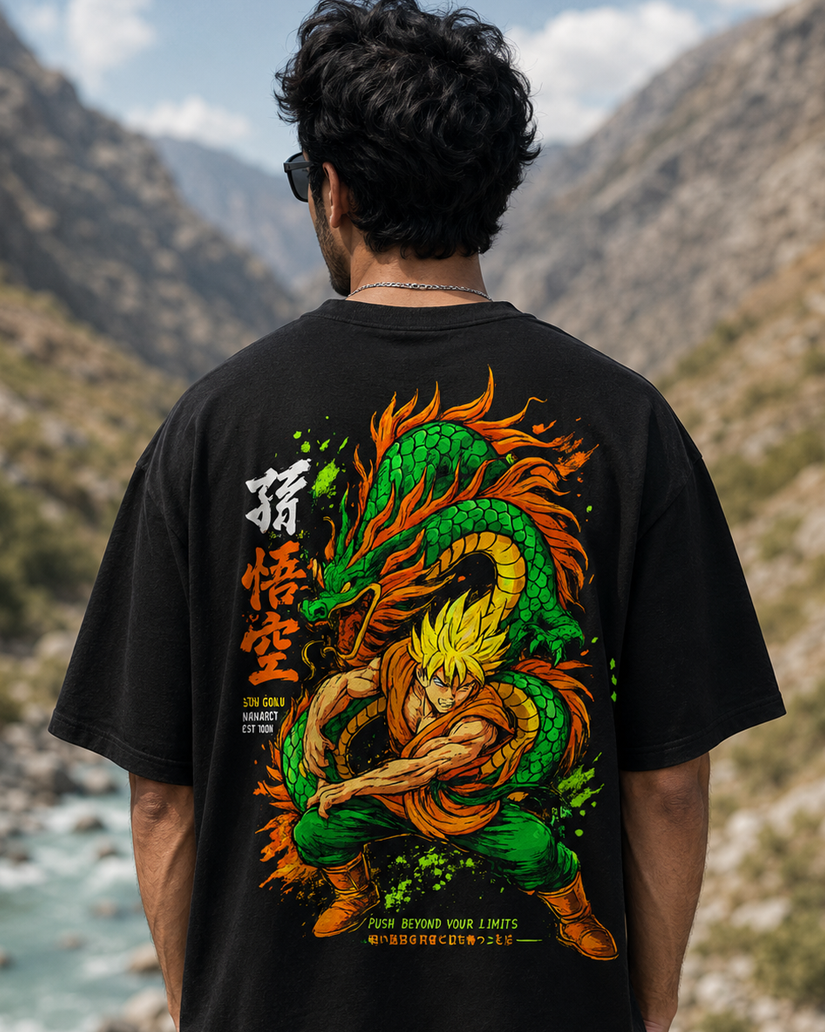Goku Dragon Oversized T-Shirt