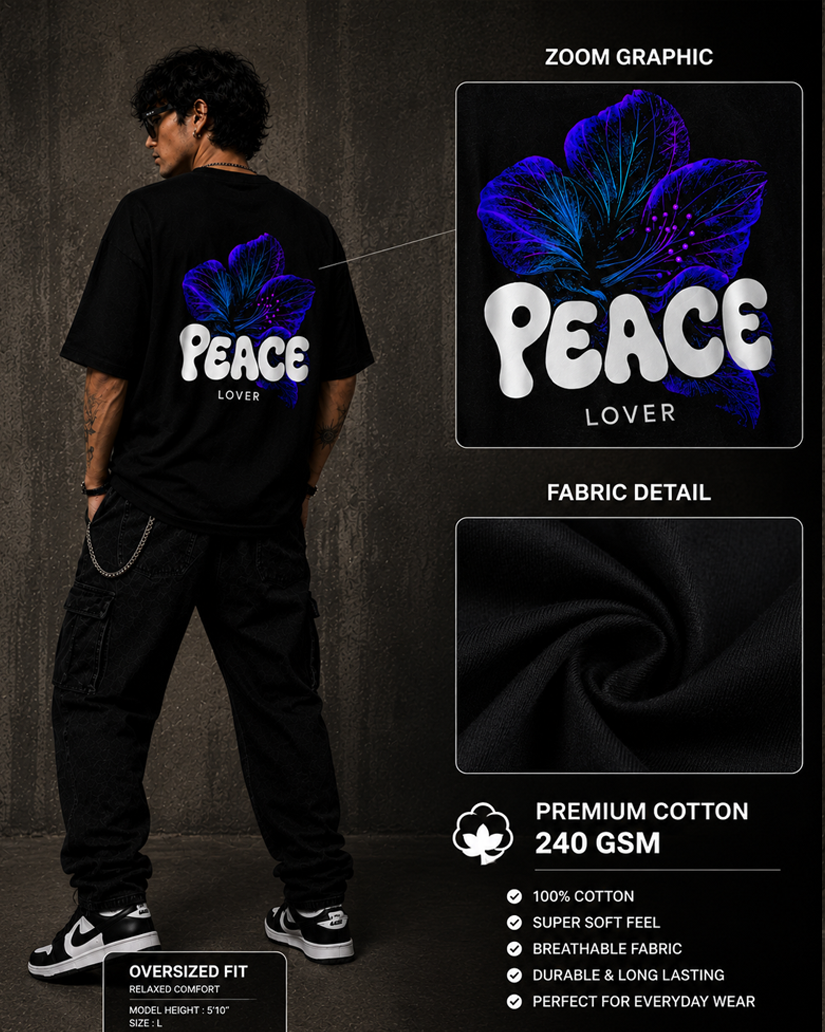Peace Lover Oversized T-Shirt