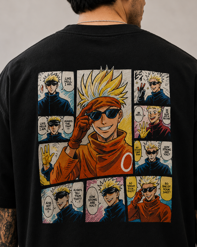 Gojo Anime Oversized T-Shirt